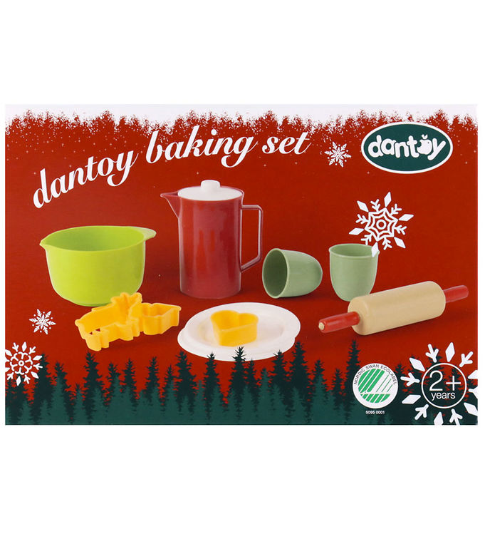 Dantoy - Jule Kaffesæt Og Bagesæt - Legetøj Til Børn