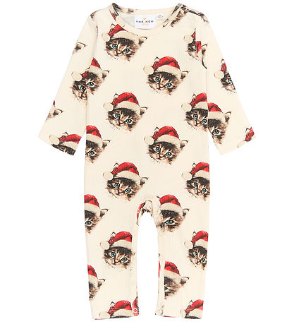 The New Jumpsuit - Rib - TnsbHoliday - Gardenia CAT AOP