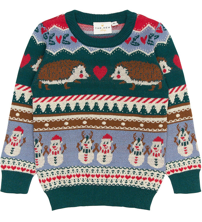 The New Bluse - Strik - TnstHoliday Jacquard - Multifarvet