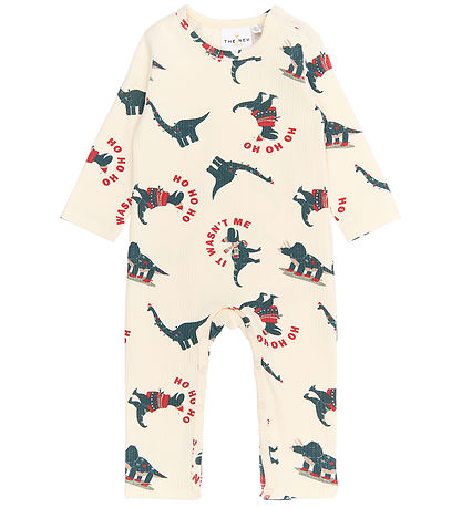 The New Siblings Jumpsuit - Rib - TnsbHoliday - Gardenia Dino
