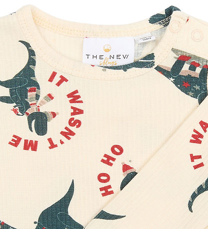 The New Siblings Bodysuit l/s - Rib - TnsbHoliday - Gardenia Din