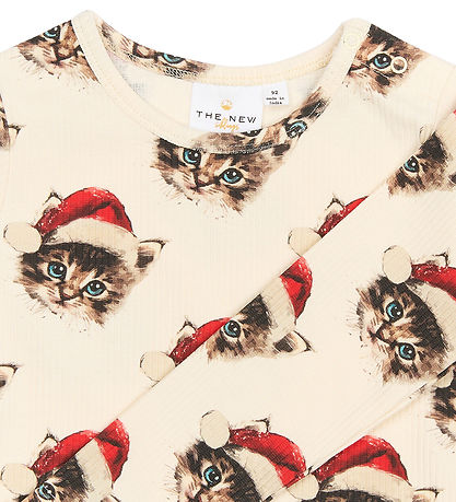 The New Nattøj -Rib - 2-delt - TnstHoliday - Gardenia Cat