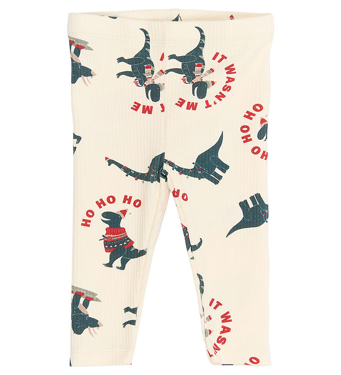 The New Siblings Leggings - Rib - TnsbHoliday - Gardenia Dino