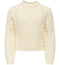 Kids Only Bluse - Strik - Viskoseblanding - KogRubina - Whitecap Kids Only Bluse - Strik - Viskoseblanding - KogRubina - Whitecap
