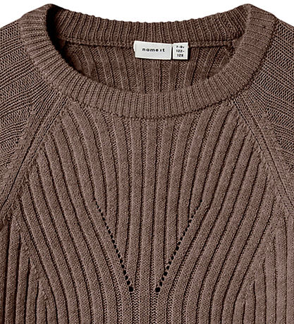 Name It Bluse - Strik - NkfRikine - Coffee Quartz