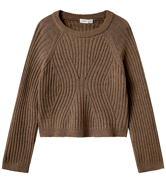 Name It Bluse - Strik - NkfRikine - Coffee Quartz