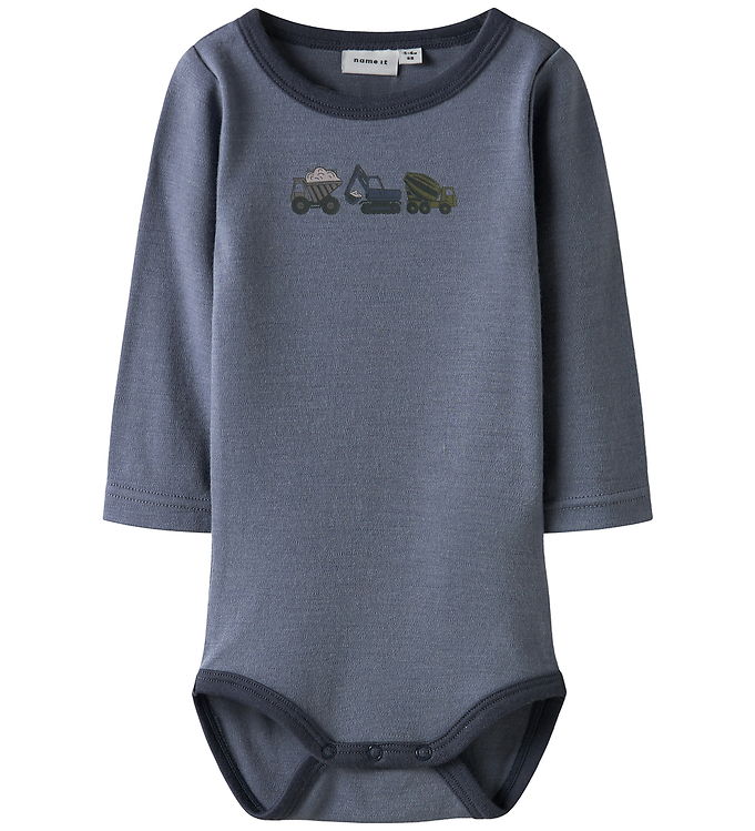 Name It Body l/æ - Uld - NbmWillow - Folkstone Gray/Working Mach