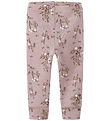 Name It Leggings - Uld - NbfWillow - Shadow Gray/Long Flower