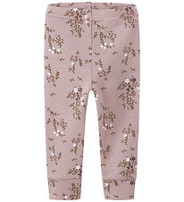 Name It Leggings - Uld - NbfWillow - Shadow Gray/Long Flower