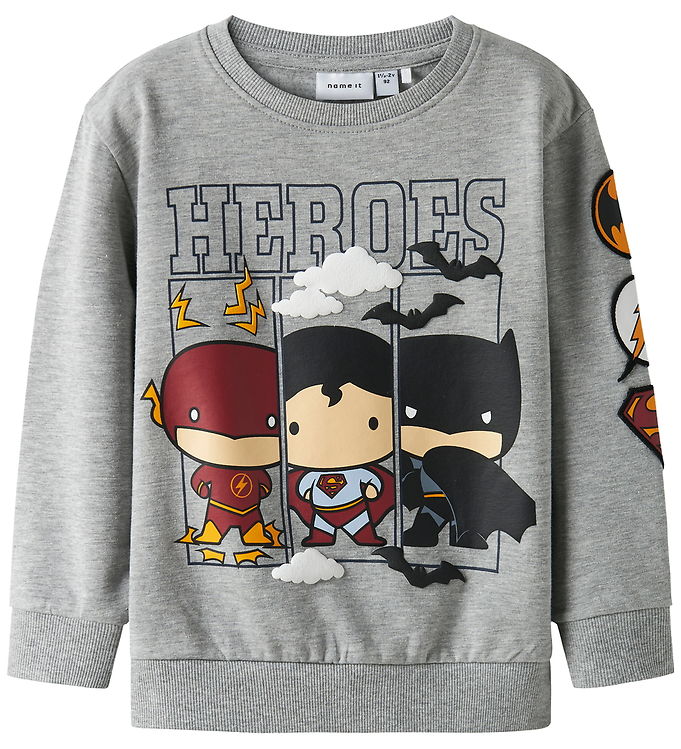 Name It Sweatshirt - NmmOsmus Batman - Grey Melange