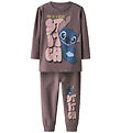 Name It Nattøj - 2-Delt - NmfOlina Stitch - Moonscape