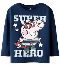 Name It Bluse - NmmOtto Peppa Pig - Navy Blazer