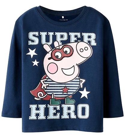 Name It Bluse - NmmOtto Peppa Pig - Navy Blazer