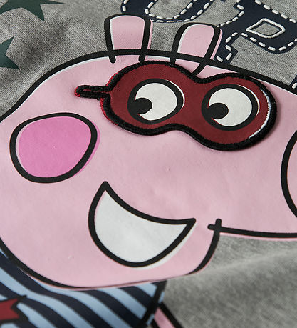 Name It Bluse - NmmOtto Peppa Pig - Grey Melange