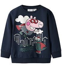 Name It Sweatshirt - NmmOlin Peppa Pig - Navy Blazer