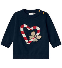 Name It Bluse - Strik - NbfReamo - Navy Blazer Name It Bluse - Strik - NbfReamo - Navy Blazer