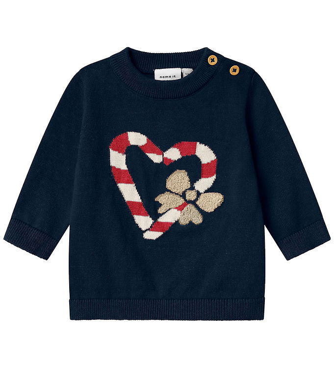Name It Bluse - Strik - NbfReamo - Navy Blazer