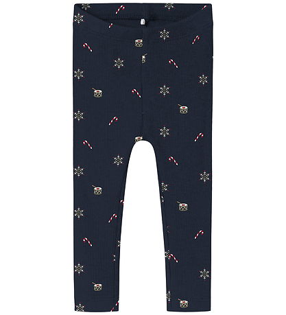 Name It Leggings - Rib - NbnRoko - Navy Blazer