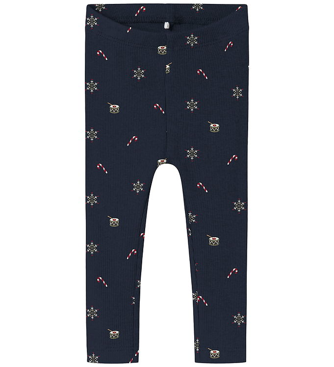 Name It Leggings - Rib - NbnRoko - Navy Blazer