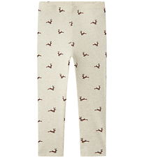 Name It Leggings - Rib - NmnRoko - Peyote Melange