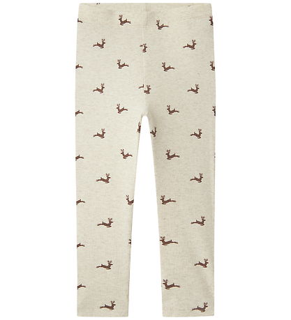 Name It Leggings - Rib - NmnRoko - Peyote Melange