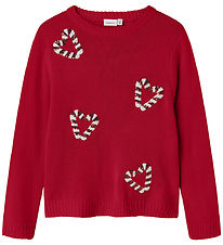 Nmae It Bluse - Strik - NkfRajul - Jester Red