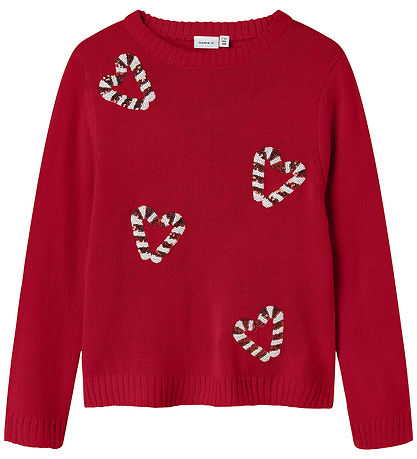 Nmae It Bluse - Strik - NkfRajul - Jester Red