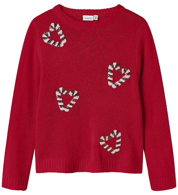 Nmae It Bluse - Strik - NkfRajul - Jester Red