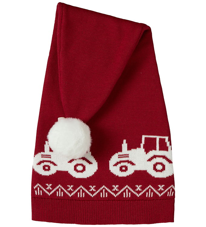 Name It Nissehue - Strik - NmnRismas - Jester Red/Tractor