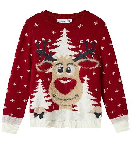 Name It Bluse - Strik - NknRebo - Jester Red