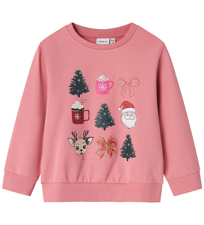 Name It Sweatshirt - NmfRomia - Wild Rose
