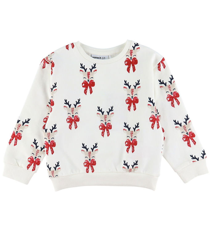 Name It Sweatshirt - NmfRomia - Cloud Dancer