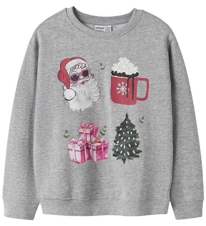 Name It Sweatshirt - NkfRasab - Grey Melange