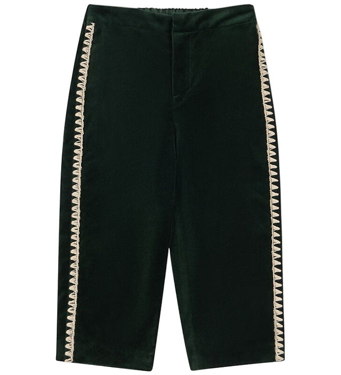Konges Sløjd Velourbukser - Rocky - Dark Green