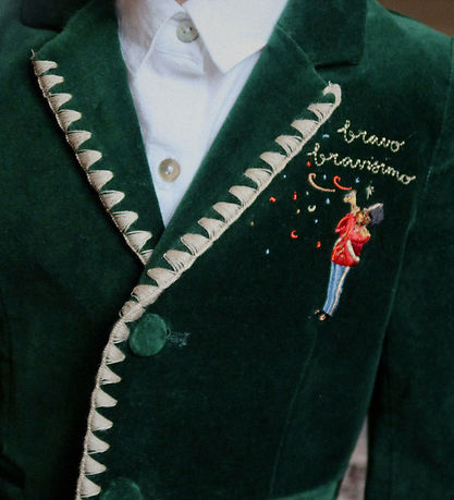Konges Sløjd Blazer - Velour - Rocky - Dark Green