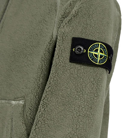 Stone Island Fleecejakke - Military Green Stone Island Fleecejakke - Military Green