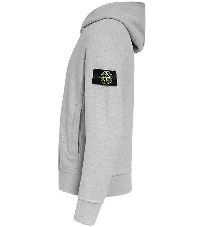 Stone Island Hættetrøje - Melange Grey Stone Island Hættetrøje - Melange Grey