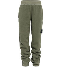 Stone Island Fleecebukser - Military Green