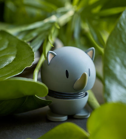 Hoptimist Soft Rhino - 7,6 cm - Grå