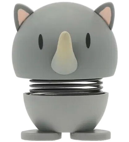 Hoptimist Soft Rhino - 7,6 cm - Grå