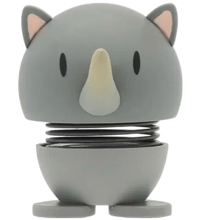 Hoptimist Soft Rhino - 7,6 cm - Grå