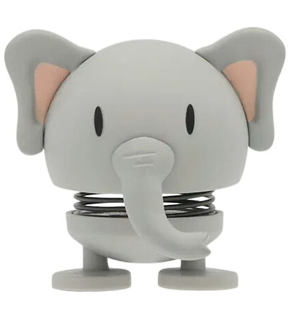 Hoptimist Soft Elephant - 7,6 cm - Grå