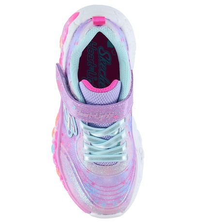 Skechers Sko m. Lys - Heart Lights - Purple