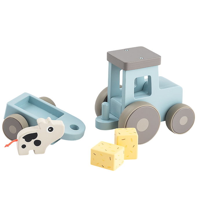 Done by Deer Traktor - Træ - Dotti - Tiny Farm - Blå billede