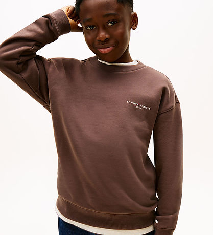 Tommy Hilfiger Sweatshirt - Mini Corp - Black Walnutbrown