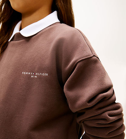 Tommy Hilfiger Sweatshirt - Mini Corp - Black Walnutbrown
