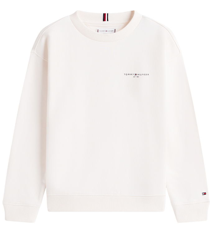 Tommy Hilfiger Sweatshirt - Mini Corp - Ancient Whitewhite