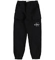 Calvin Klein Bukser - Essential Woven Cargo - Ck Black