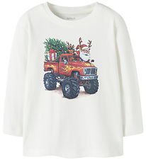 Name It Bluse - NmmVosmas - Cloud Dancer/Santa