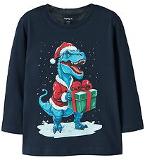 Name It Bluse - NmmVosmas - Navy Blazer/Dino Present